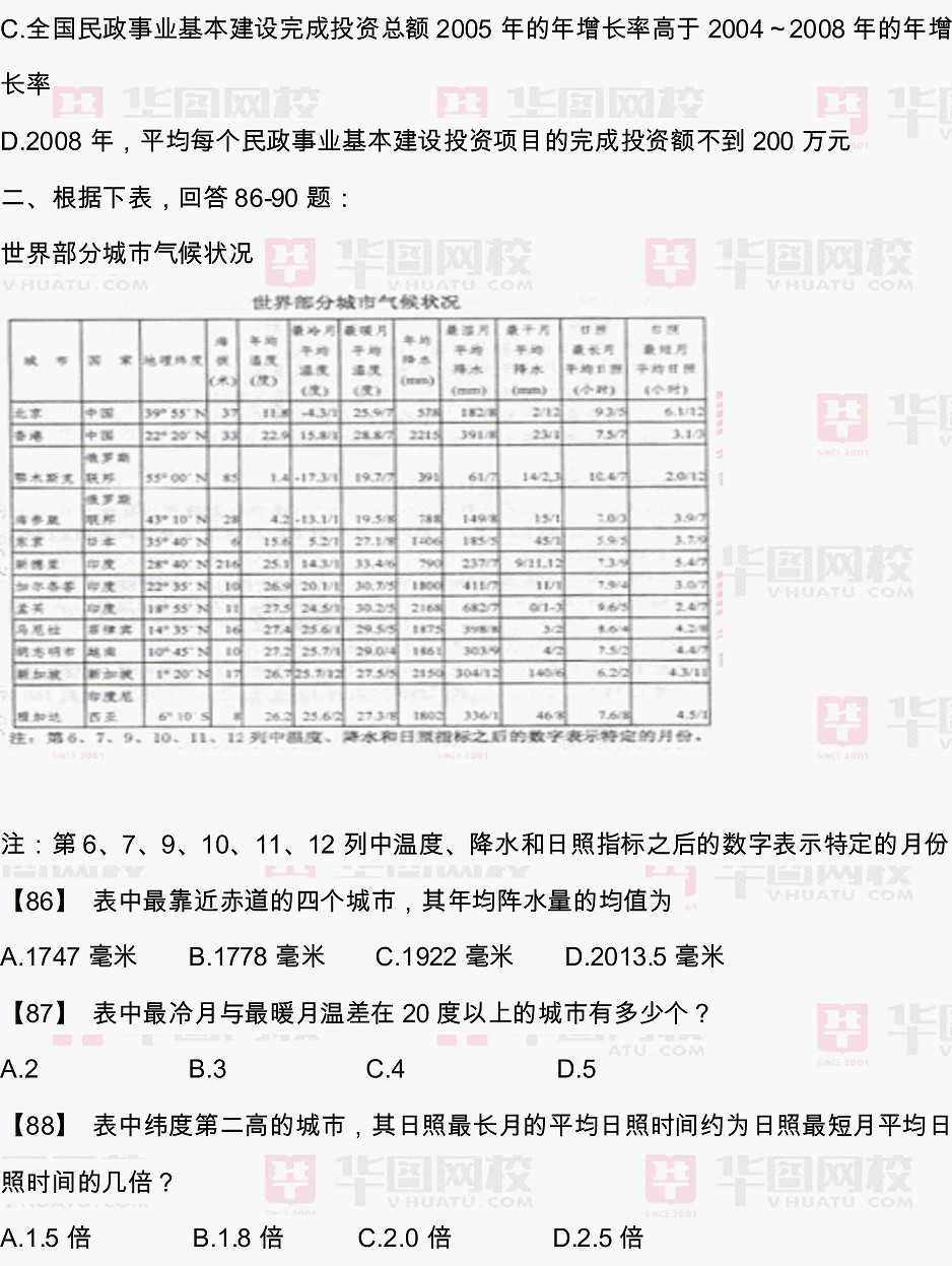 2010年天津公务员考试行测真题