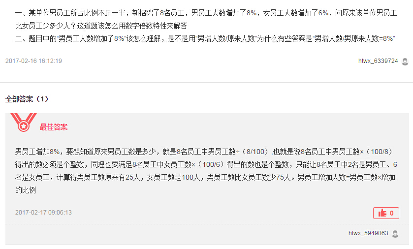 华图网校学员问题案例展示